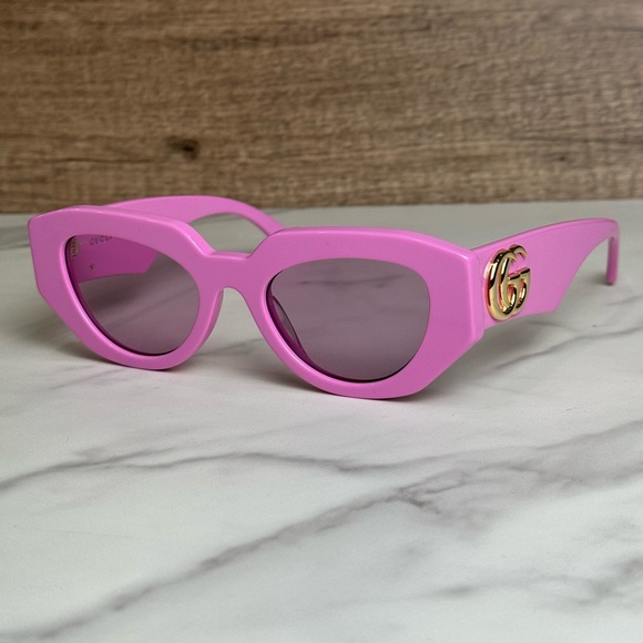 NEW GUCCI GG1421S 004 PINK WOMEN SUNGLASSES GUCCI - Picture 5 of 11